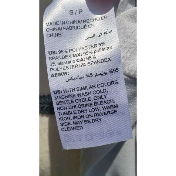 White House Black Market Gray Sequin Sheer Top w/Stretch Tank Shell EUC Sz Small - Picture 10 of 15